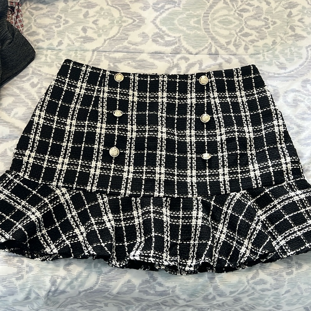 NEW SHEIN Plaid Skirt size 1XL